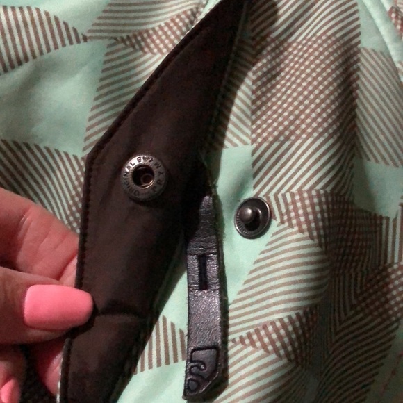 Salomon Green Print Jacket Womens Size XS - Picture 8 of 14